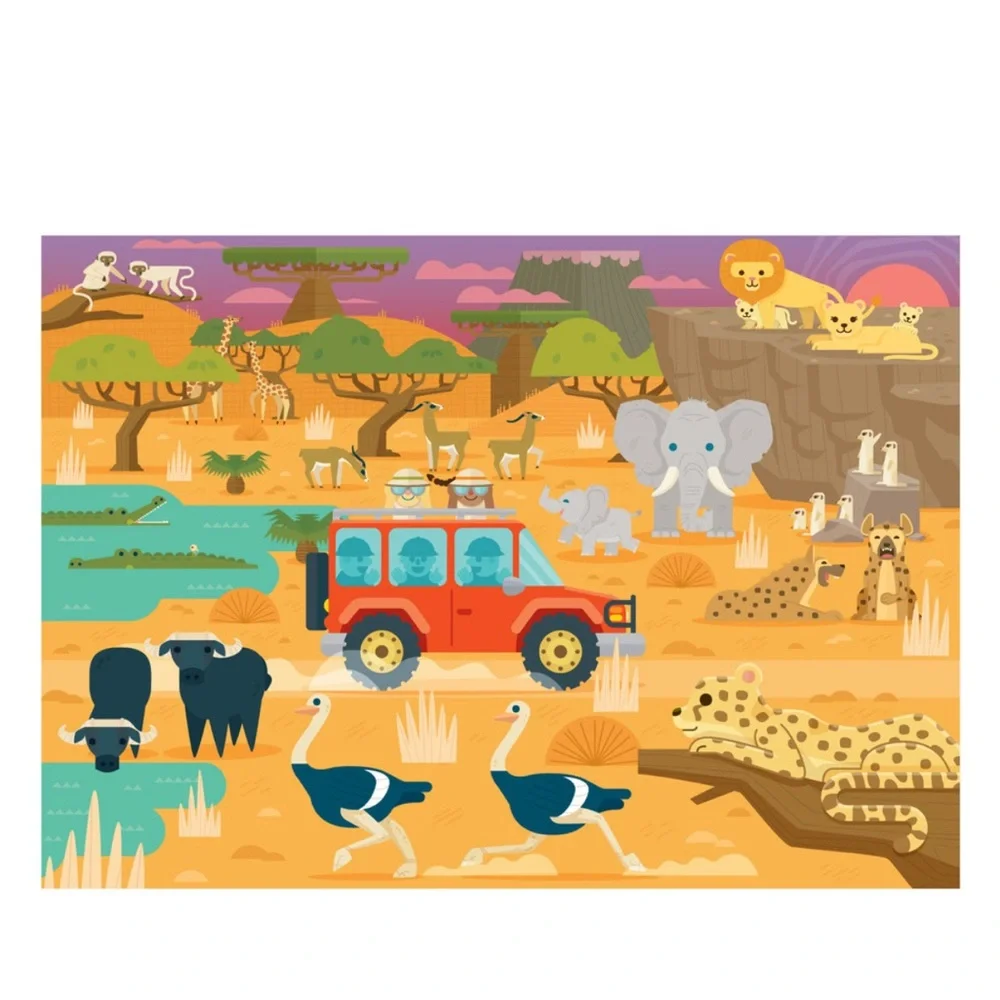 Chuckle & Roar 4 -Pack Jigsaw Puzzles‎ for Kids Age 3-6+